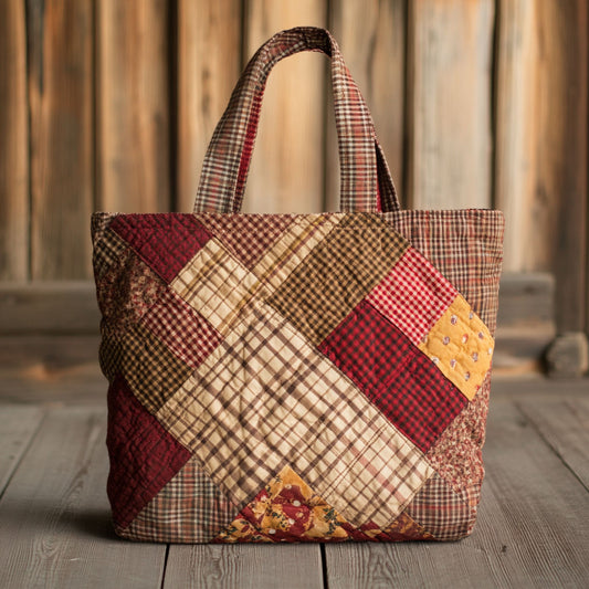 Rustic Harmony WJ2309022CL Quilted Tote Bag