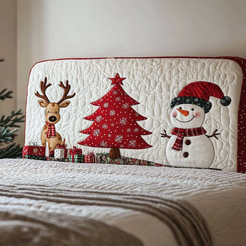 Christmas Joy WN3112009CL Quilted Headboard Slipcover