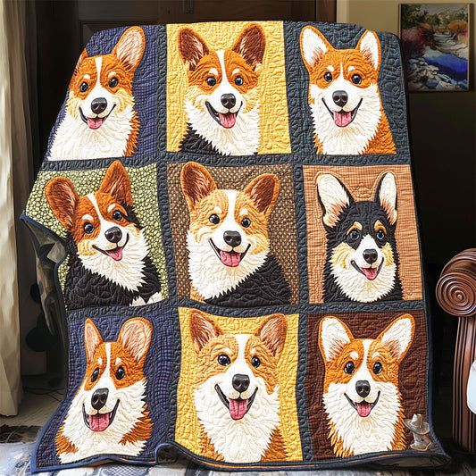 Corgi Patchwork WP2112010CL Quilt