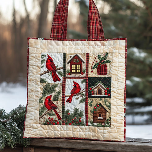 Forest Star Cardinal WN0711026CL Quilted Tote Bag