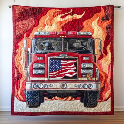 Firefighter Into The Fight WU2310048CL Quilt