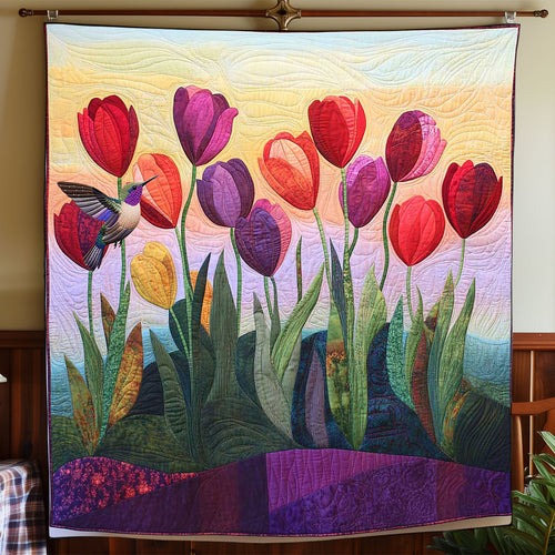Romantic Tulip Garden WP1612006CL Quilt