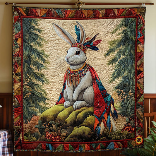 Rabbit Native American WY1812039CL Quilt