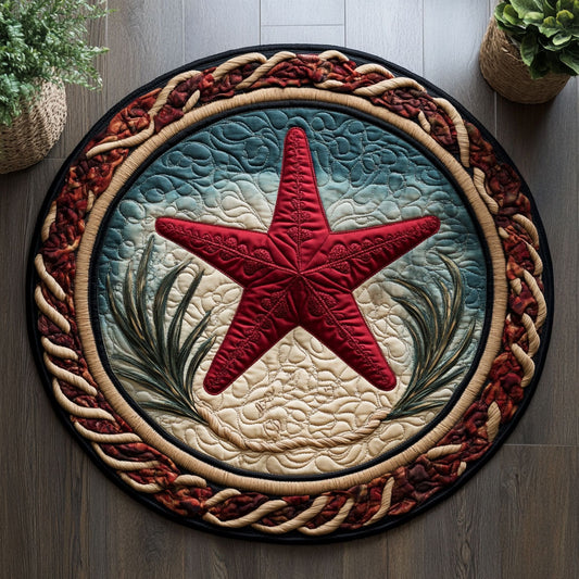 Bold Starfish CM1705005CL Quilted Round Mat