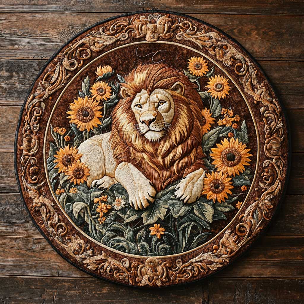 Silent Lion WN2204057CL Quilted Round Mat