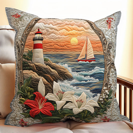 Lily Lighthouse WX0406094CL Quilt Pillow Case