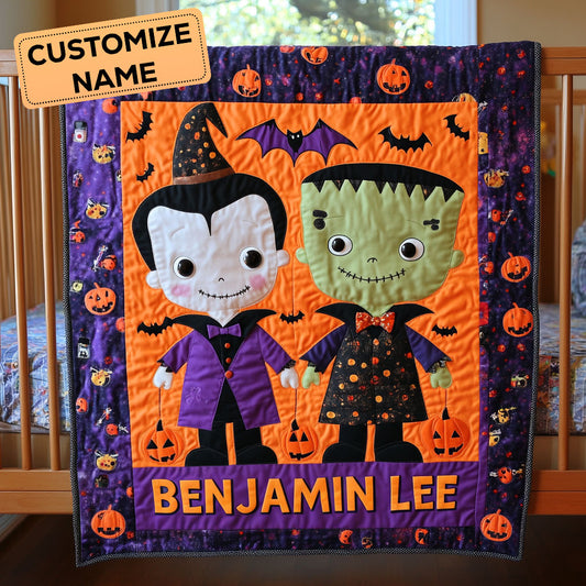 Batty Friends CP3007001CL Personalized Baby Quilt