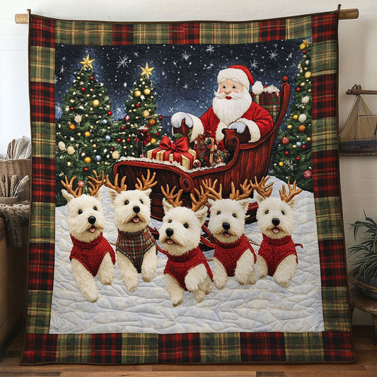 Santa’s Little Terrier WN1211093CL Quilt