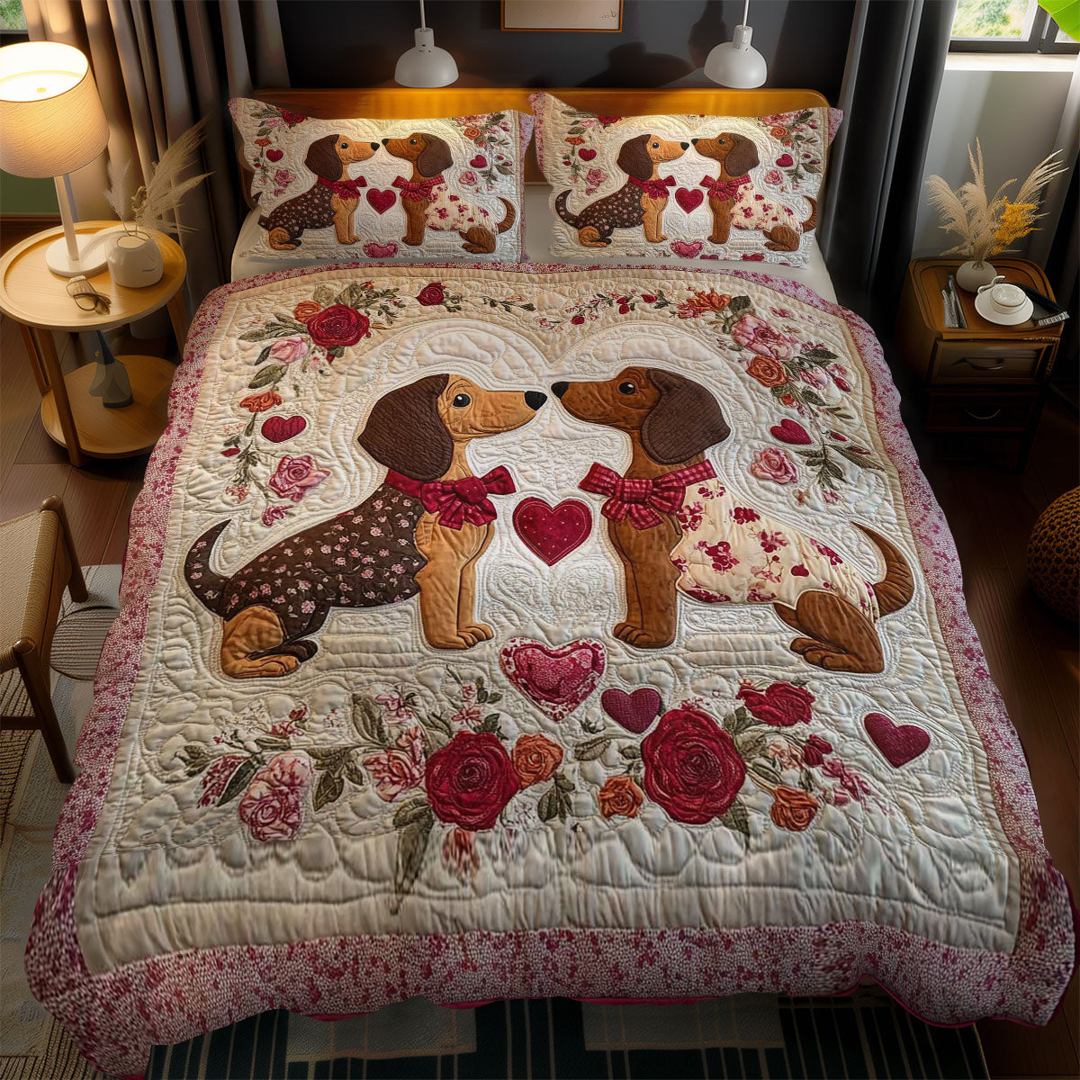 Love Dachshund WN2602072CL Duvet Cover Set