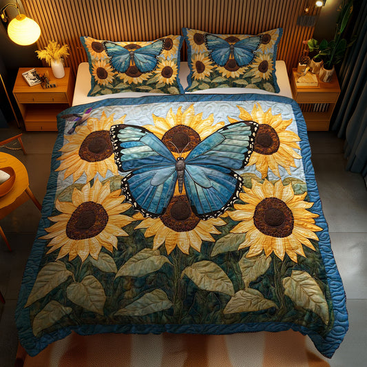 Blue Wing Butterfly WN1911006CL Duvet Cover Set