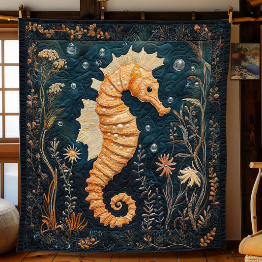 Ocean Seahorse Magic WN2503101CL Quilt
