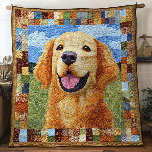 Golden Meadow Retriever WN2006012CL Quilt