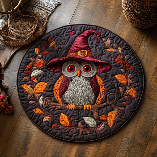 Witch Owl WY1906070CL Quilted Round Mat