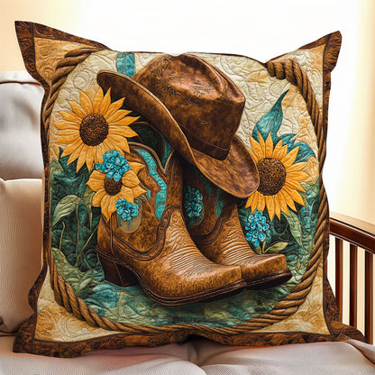 Cowboy Sunflower WX1306062CL Quilt Pillow Case