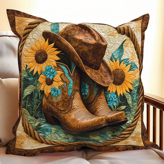 Cowboy Sunflower WX1306062CL Quilt Pillow Case