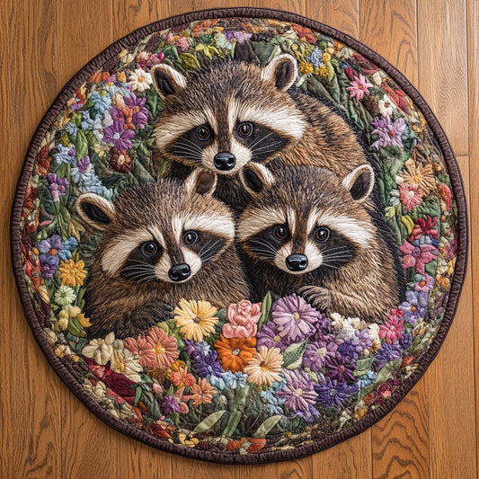 Among Blooming CP0807019CL Quilted Round Mat