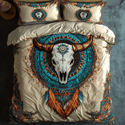 Spirit Buffalo Skull WN1202024CL Duvet Cover Set