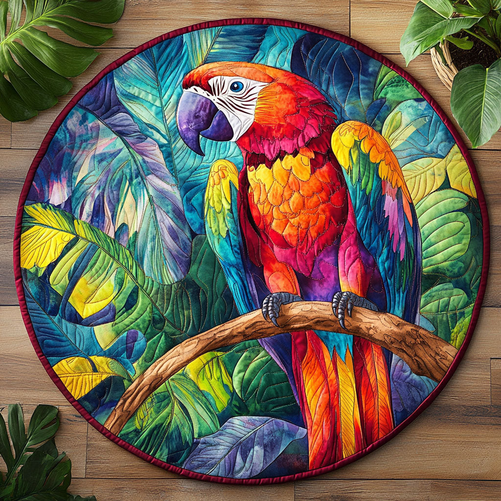 Color Parrot CW2205367CL Quilted Round Mat