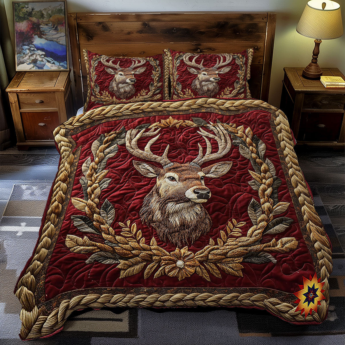 Royal Reindeer WY1212048CL Duvet Cover Set