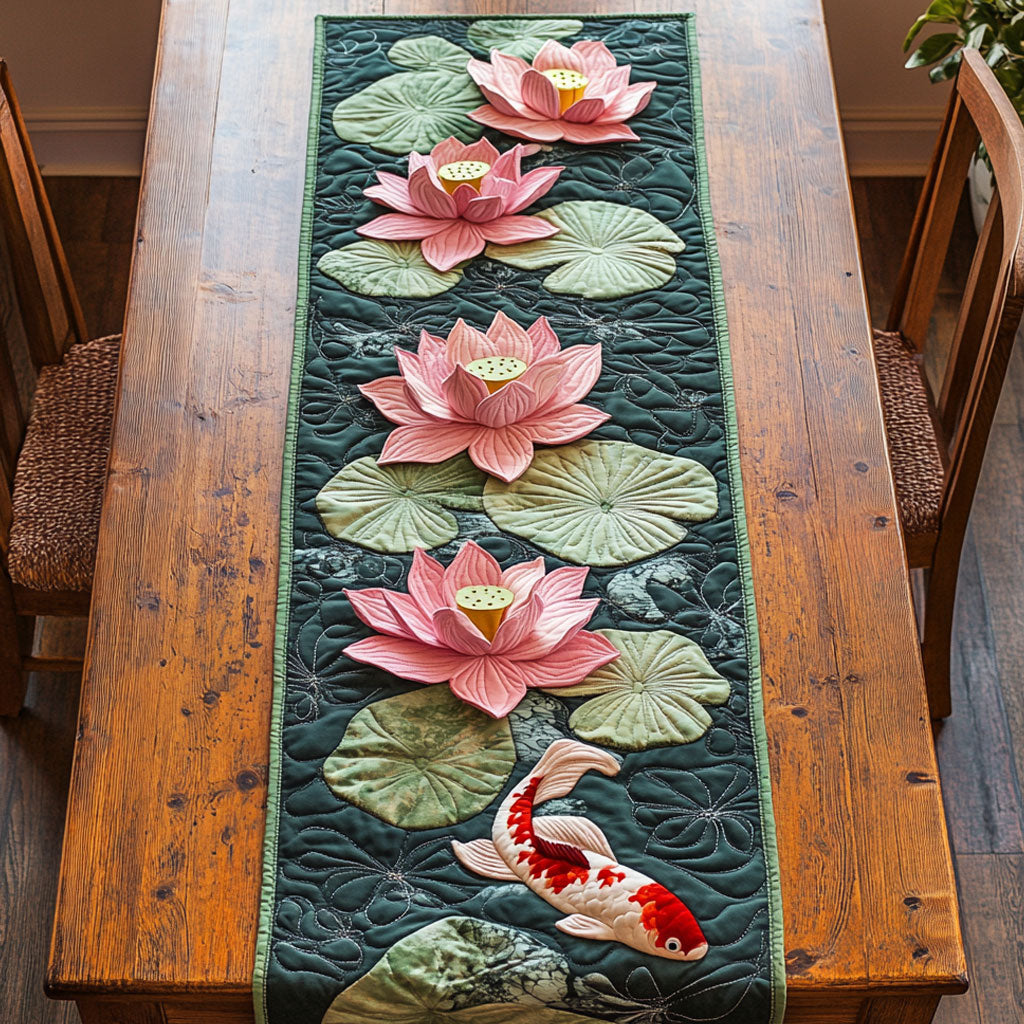 Pond Harmony CP1001066CL Quilted Table Runner