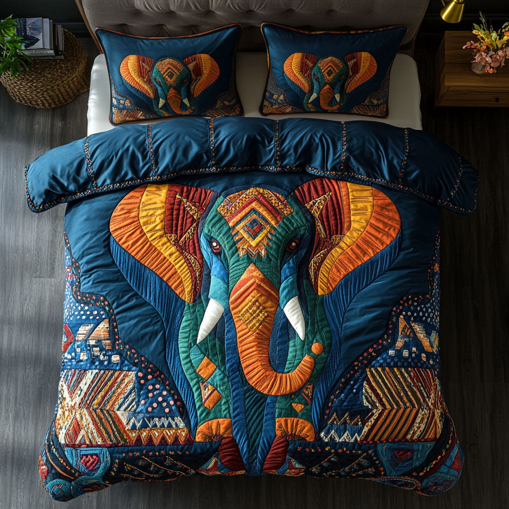 African Elephant Weave WN0910002CL Duvet Cover Set