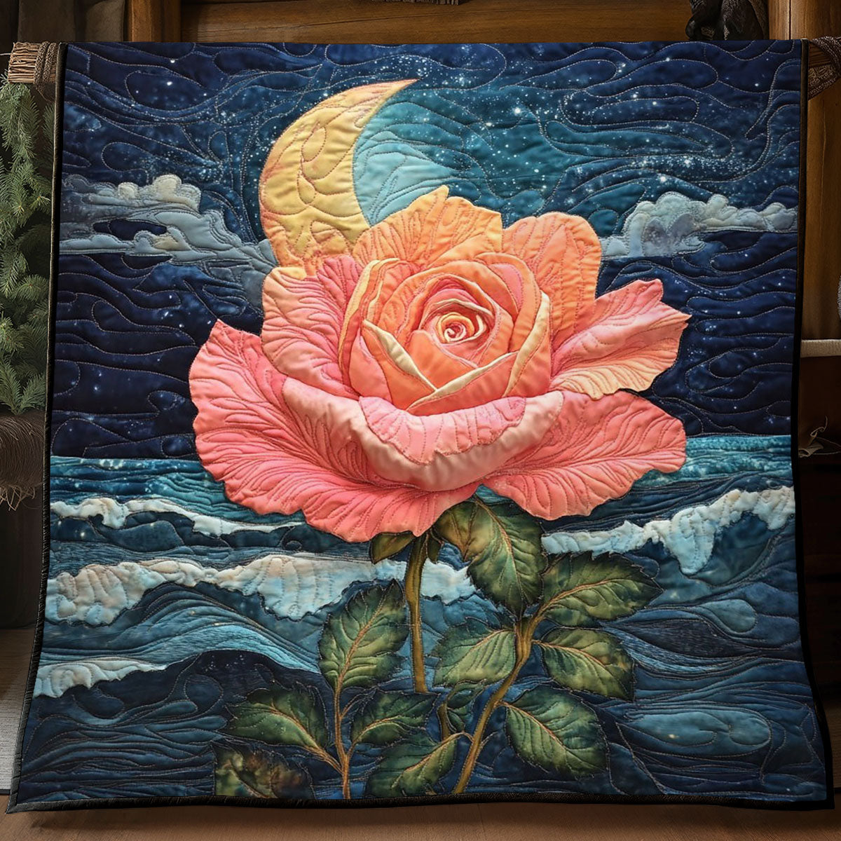 Midnight Bloom WP0705015CL Quilt