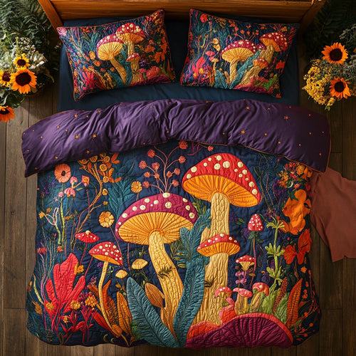 Color Mushroom Forest CW2807017CL Duvet Cover Set