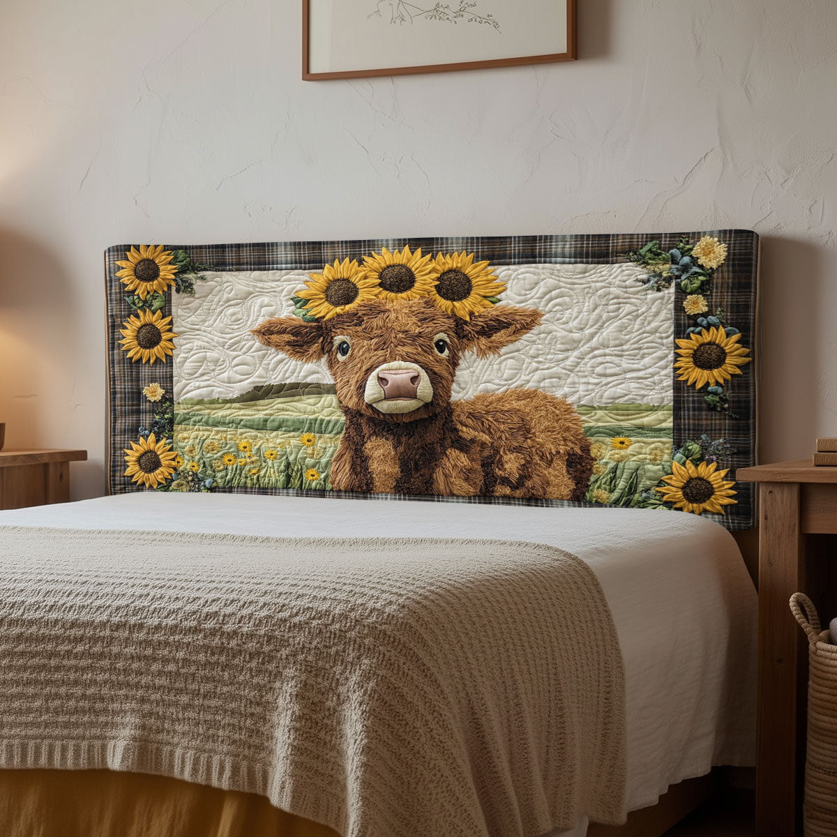 Sunlit Cow CP1912008CL Quilted Headboard Slipcover