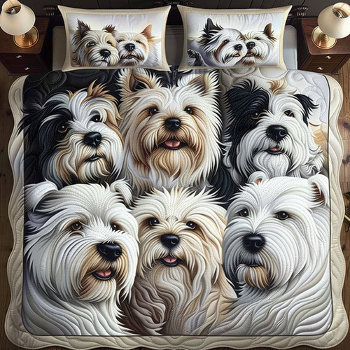 Portrait Terrier Family WY0801124CL Duvet Cover Set