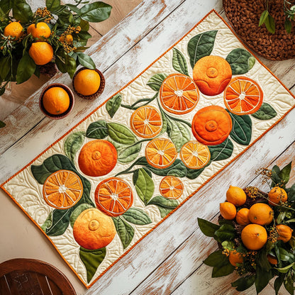 Orange Delight CP2005008CL Quilted Table Runner