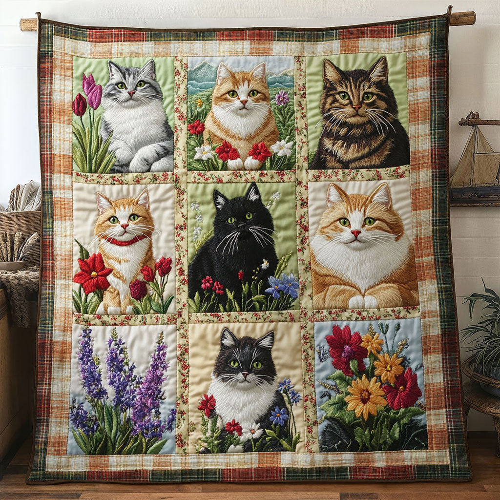 Serene Garden Cat WN0611092CL Quilt