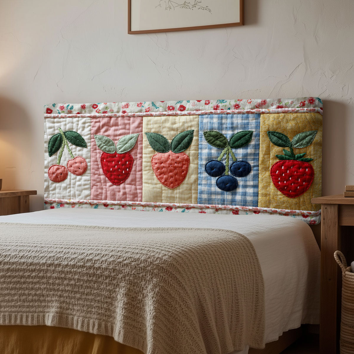 Berry Patch CP3012019CL Quilted Headboard Slipcover