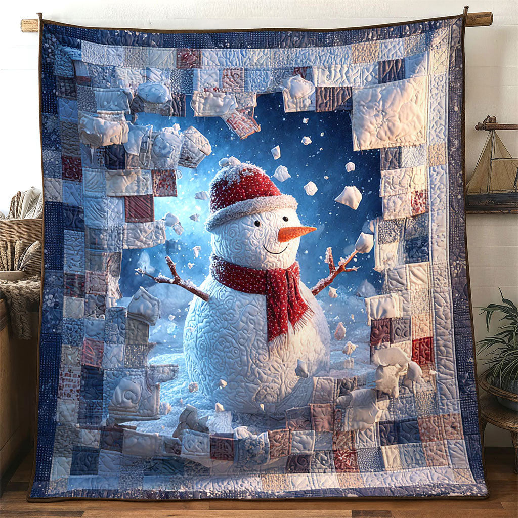 Joyful Jump Snowman WN1111064CL Quilt