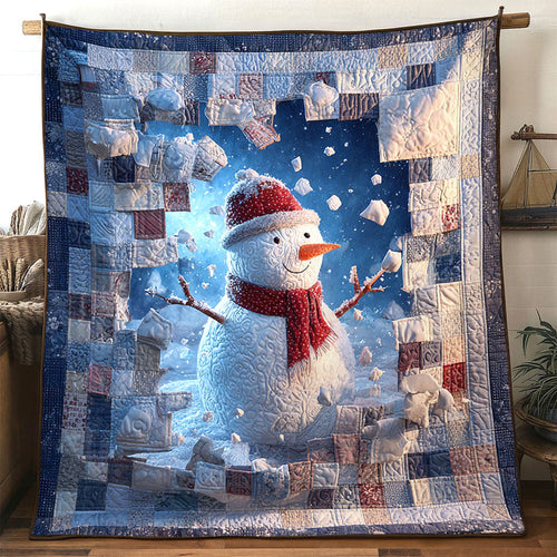 Joyful Jump Snowman WN1111064CL Quilt