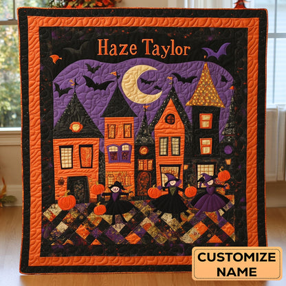 Dancing Witches WN3007032CL Personalized Baby Quilt