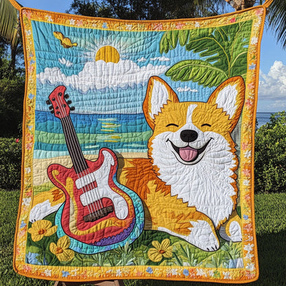 Corgi Happy Tune WN1411080CL Quilt