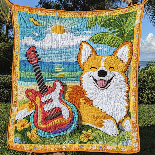 Corgi Happy Tune WN1411080CL Quilt