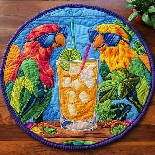 Fresh Picked Sunshine CM1605027CL Quilted Round Mat