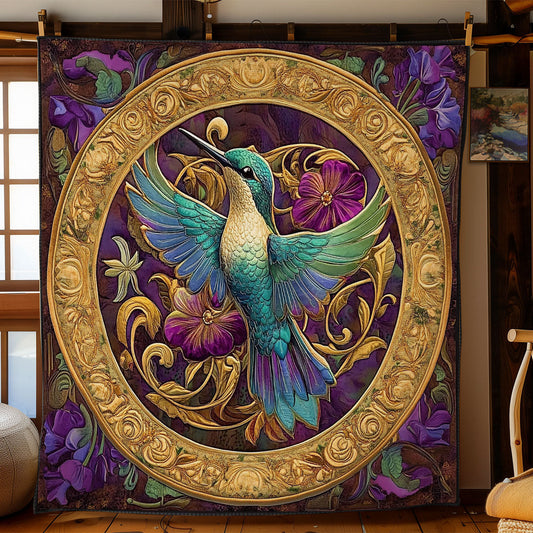 Hummingbird Abstract WY0602159CL Quilt