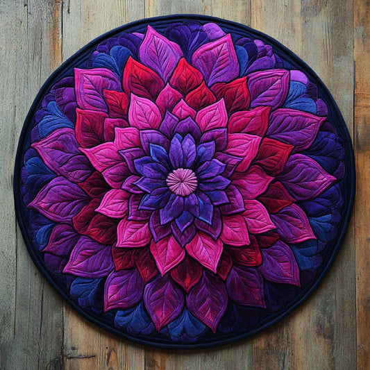 Shadow Dahlia WN2904051CL Quilted Round Mat