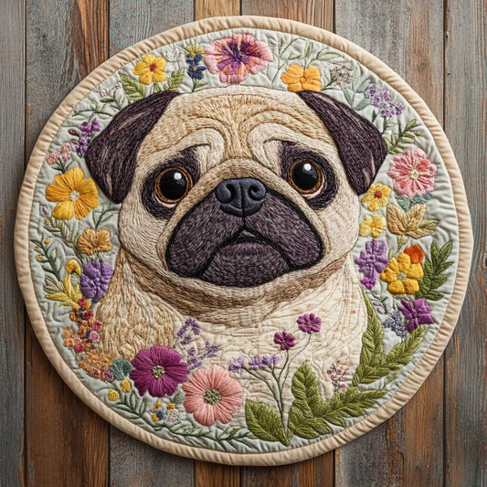 Lovely Eyes CQ3004024CL Quilted Round Mat