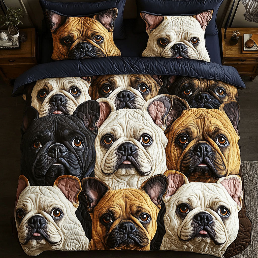 Snuggle Bulldog CW1511021CL Duvet Cover Set