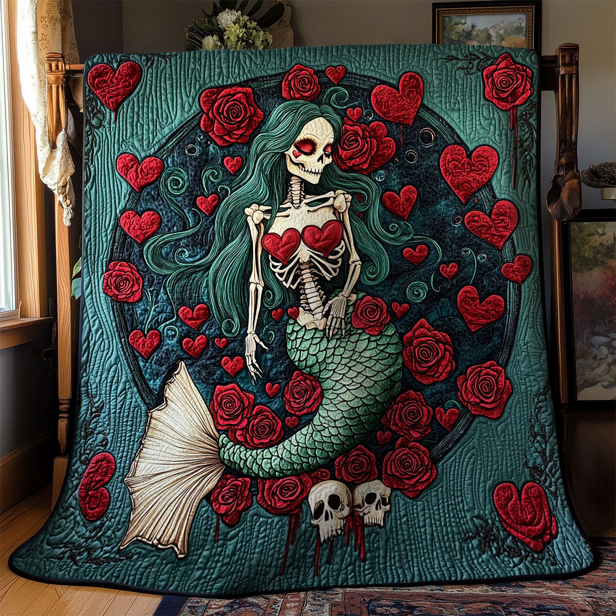Gothic Mermaid Love WY2008040CL Quilt