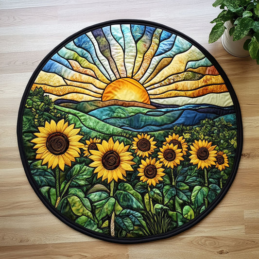 Sunflower CW1906044CL Quilted Round Mat
