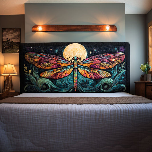 Midnight Moon Dragonfly KL1612007CL Quilted Headboard Slipcover
