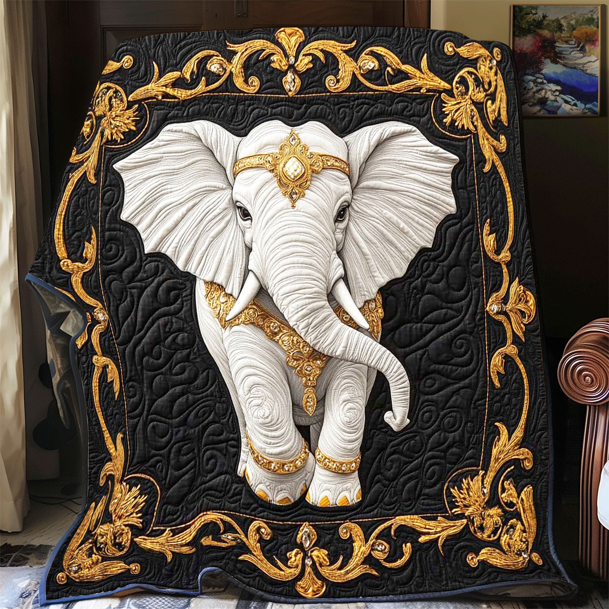 Parade Elephant WP2101009CL Quilt