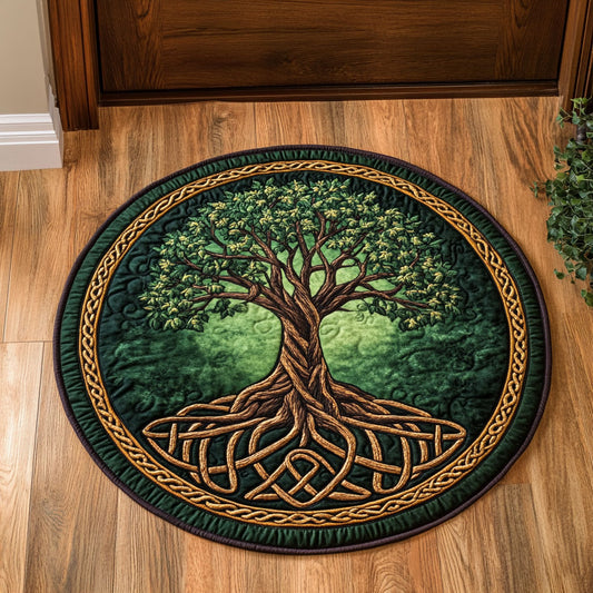 Branches of Grace CM2605007CL Quilted Round Mat