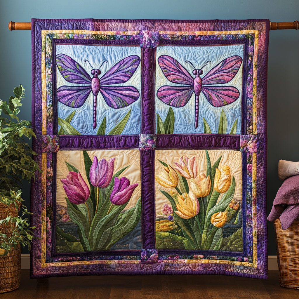 Dragonfly Blossom CW0701031CL Quilt