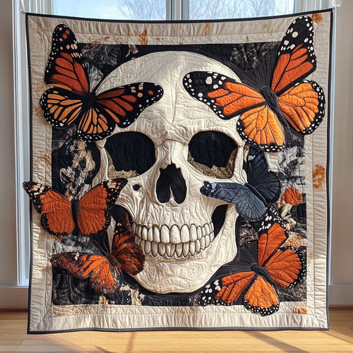 Butterfly Skull CW2409048CL Quilt