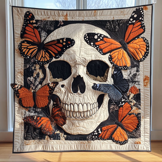 Butterfly Skull CW2409048CL Quilt